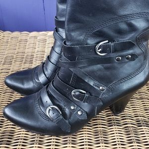 Cosro Como strappy black shoe boot